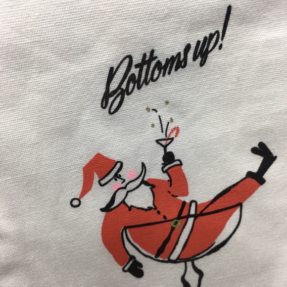 Kate Spade Holiday Wine Tote Bag Santa - Picture 3 of 5